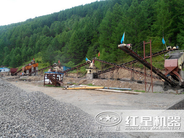 制砂生產現場