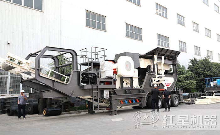 用戶考察移動破碎車廠區