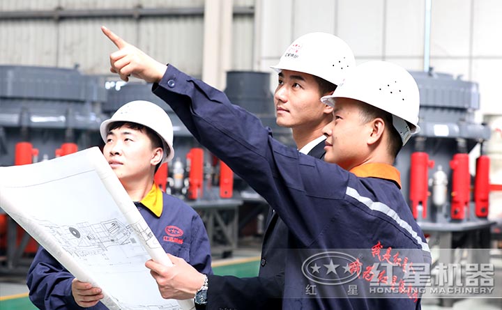 工程師根據(jù)用戶需求，為用戶設(shè)計(jì)制砂機(jī)設(shè)備