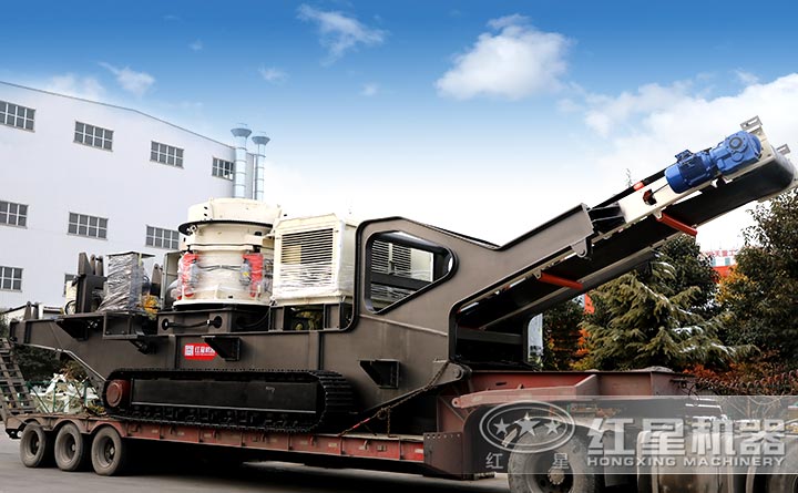 車載流動打石機發(fā)貨實拍