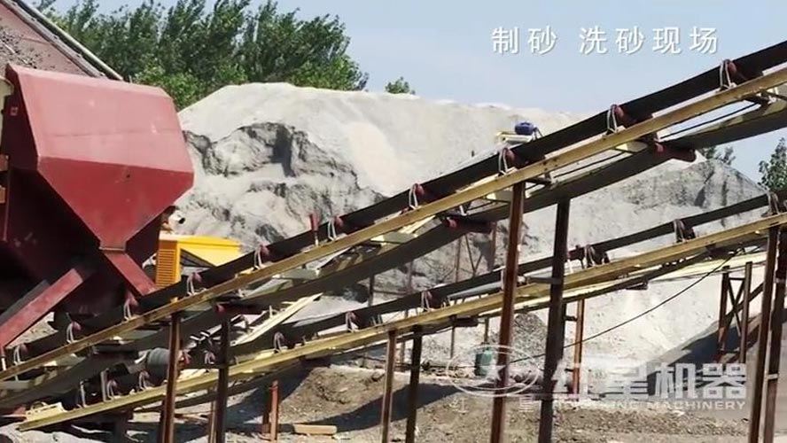 回訪客戶時(shí)拍攝的：錘式打砂機(jī)制砂、洗砂機(jī)洗砂現(xiàn)場(chǎng)-原創(chuàng)性視頻，快來(lái)看！